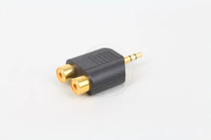 Позолоченный 3,5 революционный Двойной rca usb один разделен на два 3. 5 мм об/мин двойной RCA головкой 2RCA мама аудио адаптер