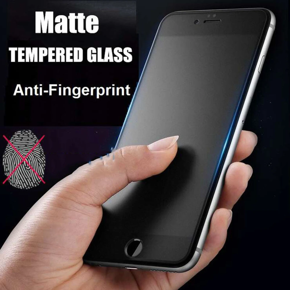 FLOVEME Anti-fingerprint Matte Frosted Tempered Glass Screen Protector Film Full Cover For iPhone 12 Mini 11 Pro Max X XS XR | Мобильные