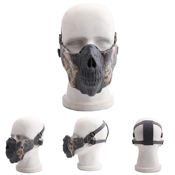 

Half Face Mask Skeleton Pattern Lightweight Folding Mouth Protector Protective mask For CS Matches