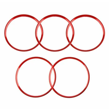 

Ring Air Outlet Frame Front Rear Interior 5pcs CLA GLA Class 2013-2018 Kit Trim Cover Car Red Set Vent Durable