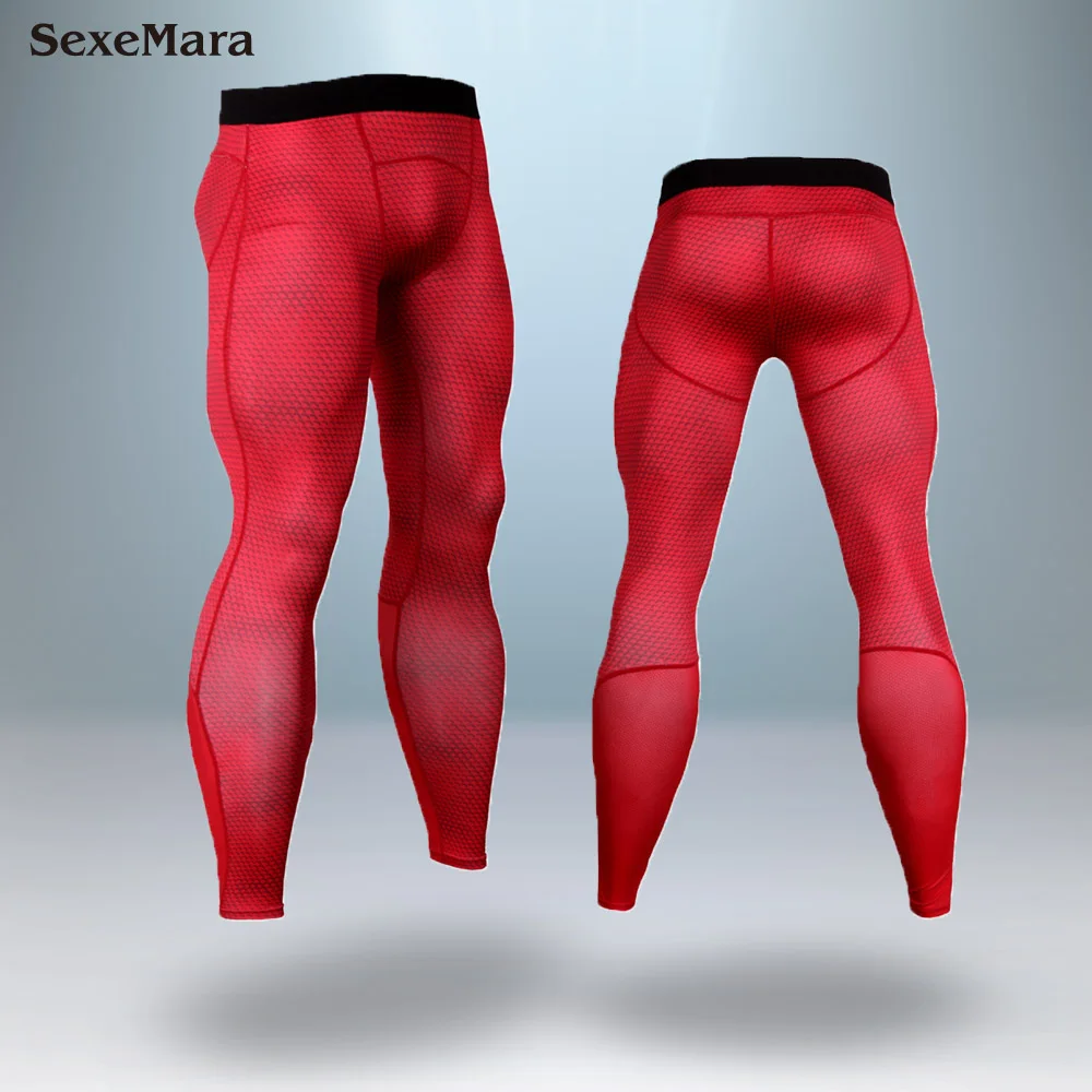 Trousers Мужские 3D компрессионные беговые костюмы, одежда, спортивный комплект, длинная футболка и штаны, для тренажерного зала, фитнеса, тренировок, колготки, мужская спортивная одежда - Цвет: Trousers