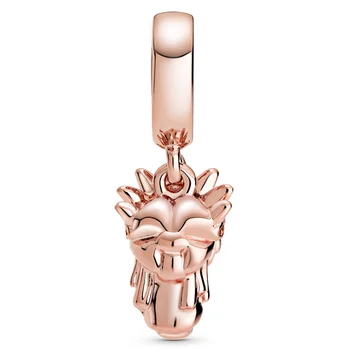 

New 925 Sterling Silver Bead Charm Rose New York Statue Of Liberty Dangle Moments Pendant Beads Fit Bracelet Diy Jewelry