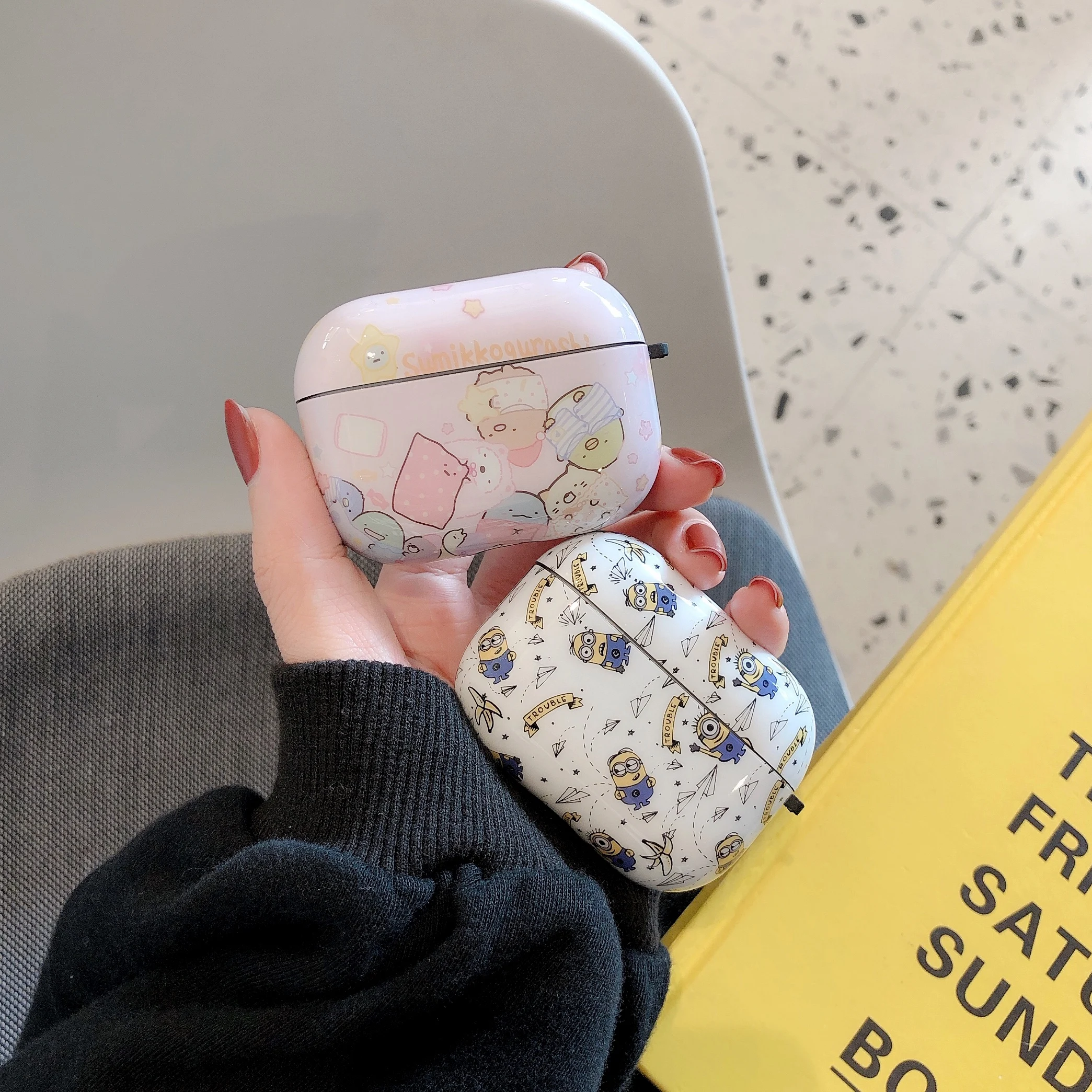 Милый чехол с миньонами для Apple AirPods pro, забавная история игрушек мультфильма Duffy bear, защитный чехол для наушников с брелоком, аксессуары