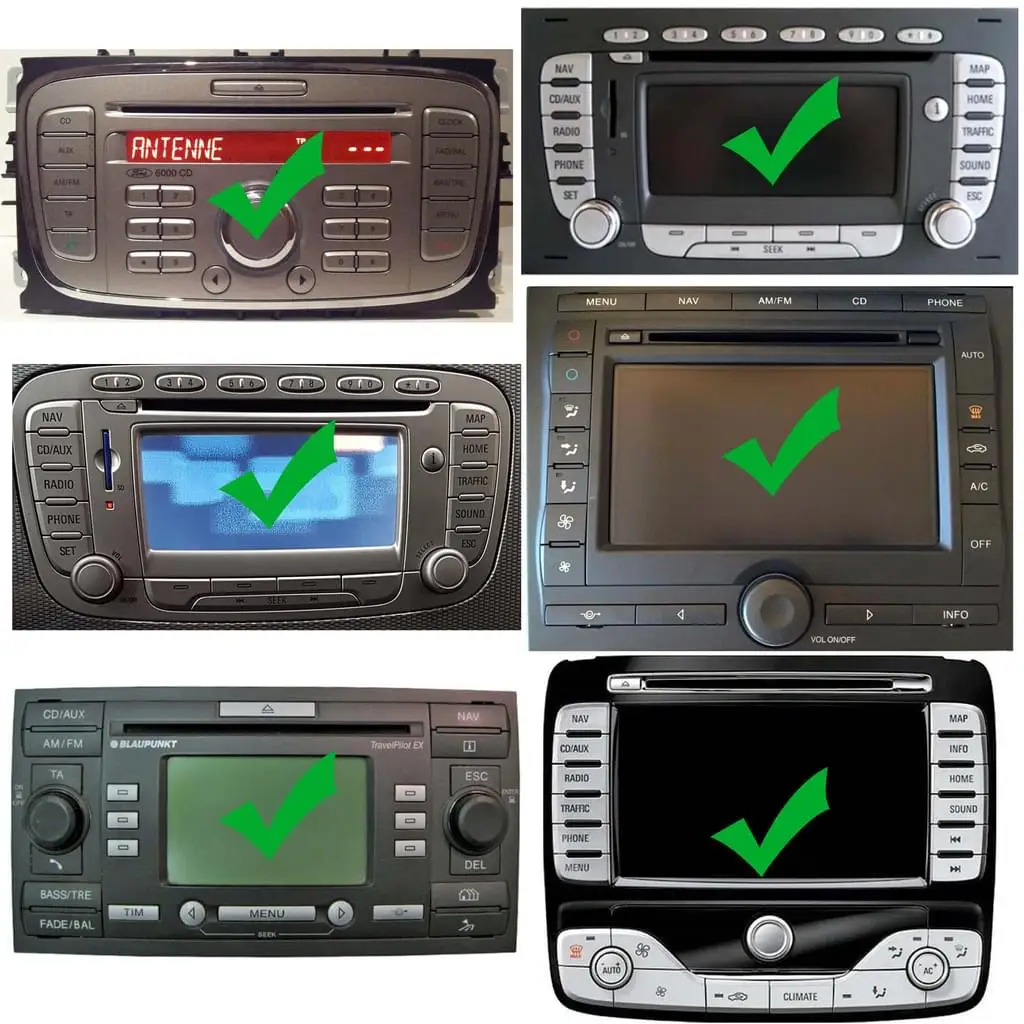 Bluetooth Aux In Adapter For Ford 