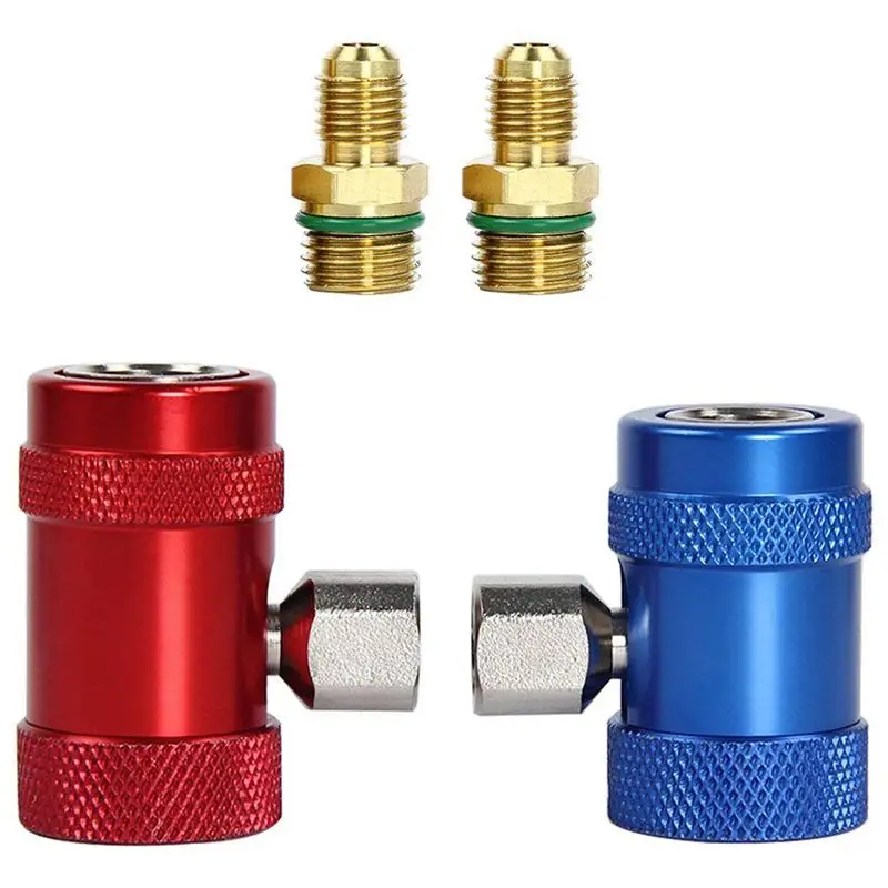 

Car Auto AC High / Low Side R1234yf Quick Couplers Adapters Conversion Kit With Manual Couplers