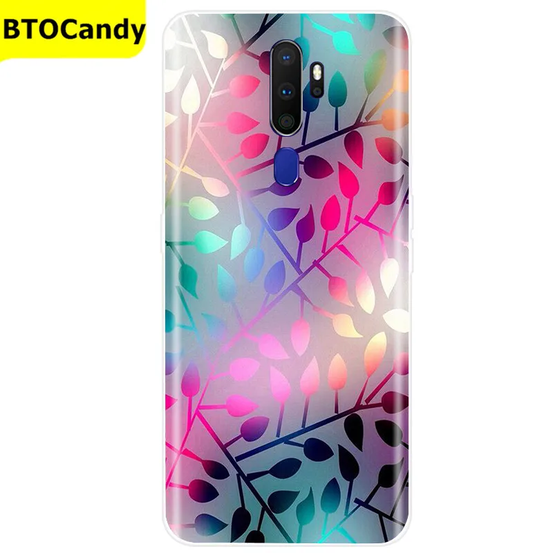 For OPPO A5 2020 Case Soft TPU Silicone Case For OPPO A9 2020 Case Color Pattern Back Cover Coque Fundas OPPO A5 A9 2020 Cases waterproof phone pouch for swimming Cases & Covers