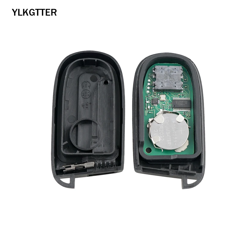 YLKGTTER 433MHz Smart Remote Keyless Go Fob Key for Dodge RAM FCC: GQ4-54T with 4 Button Keyless Entry ID46 Chip