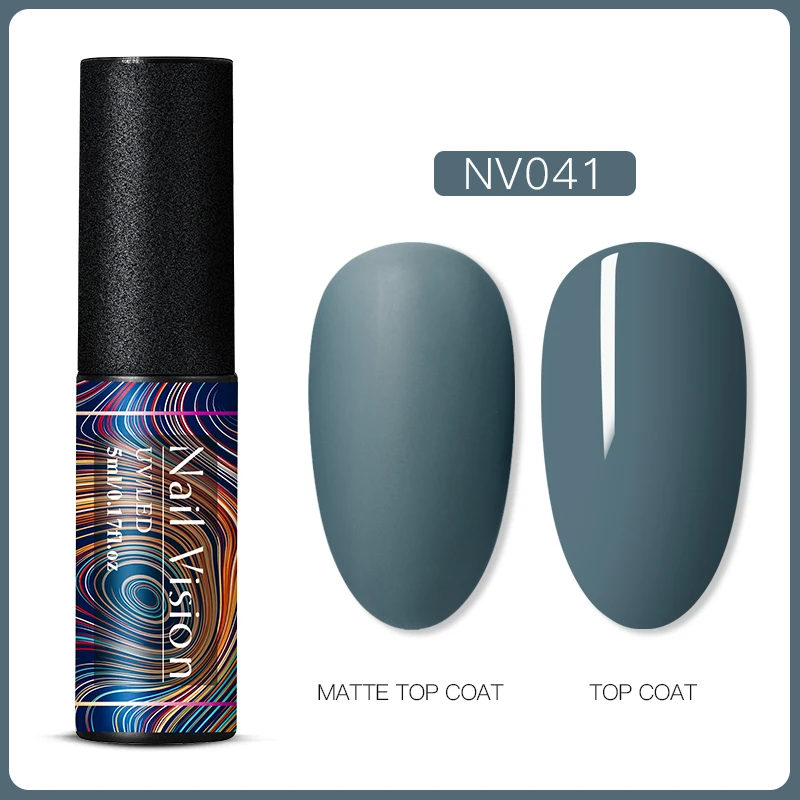 Nail Vision синий зеленый цвет УФ-гель для ногтей замачиваемый лак для ногтей эмаль полуперманентное тиснение матовый топ нужен