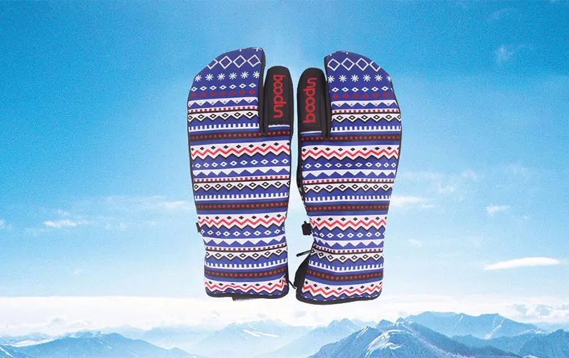 Luvas para snowboard três dedos luvas de