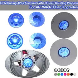 GPM Racing 4 шт. алюминиевый замок колеса процесс накатки для ARRMA RC автомобилей обновления для автомобиля игрушки аксессуары yinchoq aksessuarlari # JP