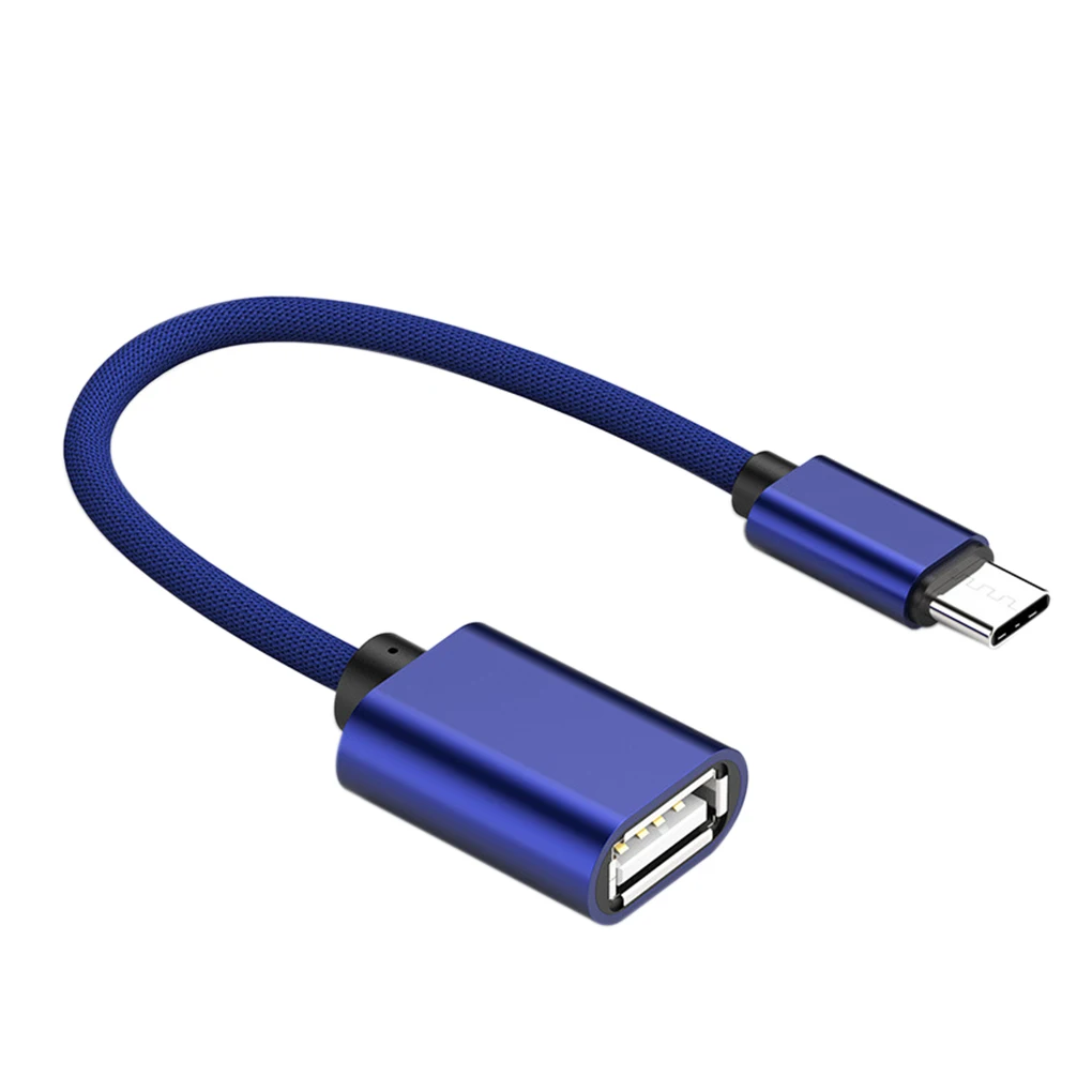 Кабель адаптер USB 3 1 OTG со штекером Type C на гнездо из алюминиевого сплава для