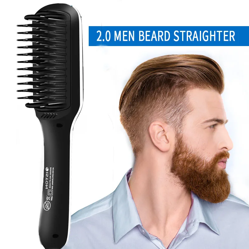 beard brush hot iron