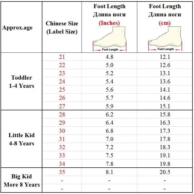 chaussure taille 16 fille