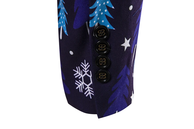 OEAK, повседневный костюм с принтом, Рождественский узор, Мужской Блейзер, пиджак с плоским воротником, мужские Модные готические модные вечерние блейзеры
