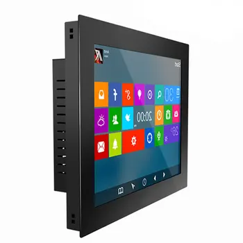 

14 Inch Intelligent Computer Industrial Tablet PC Resistance Touch Screen all in one pc Win7 Buckles Mounting J1900 J1800