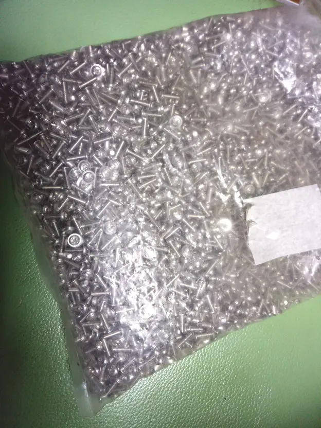 5000pcs screws for RJ45 Male to Female Screw Panel Mount Ethernet New