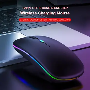 

Wireless Gaming Mouse Rechargeable RGB Luminous Wireless Mouse Office Silent Notebook Computer Gaming Mouse Silent Mouse