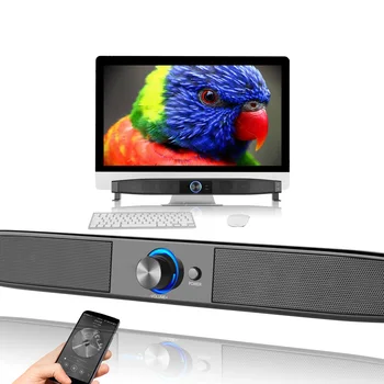 

Bluetooth soundbar desktop speakers support 3.5mm AUX volume adjustment support desktop computers desktop computers колонка