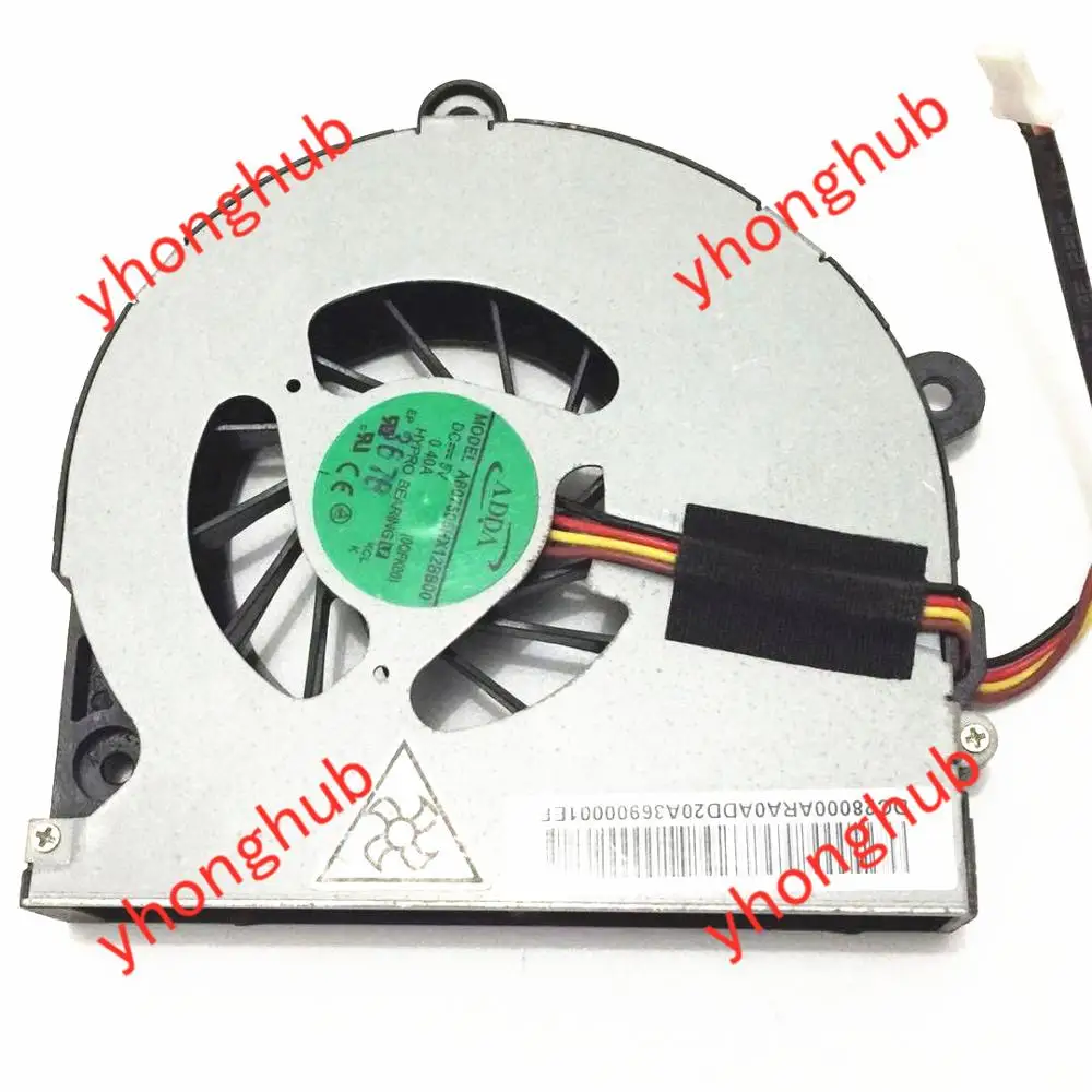 ADDA AB07505HX12BB00 0PHRAA DC 5V 0.40A 4 проводной Сервер вентилятор охлаждения ноутбука|server fan|dc 5v
