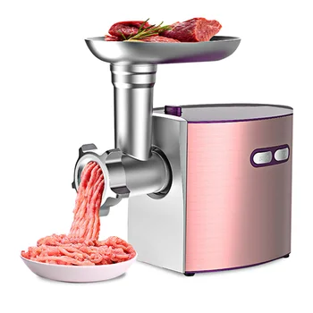 

Electric Stainless Steel Meat Grinder Sausage Machine Household Multi-function Mincer Fast Grinding Meat Removable Easy To Clean