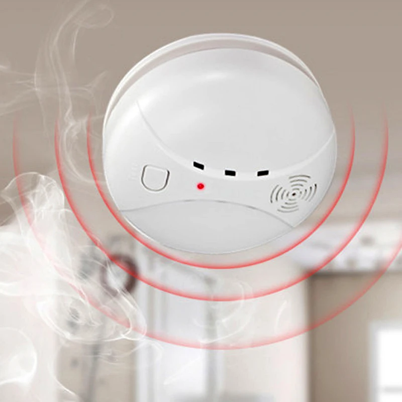 433MHz Wireless Smoke Detector Fire Alarm Sensor Independently Or For 1527 Wifi GSM Office Home Security Alarm System Anti-Fires