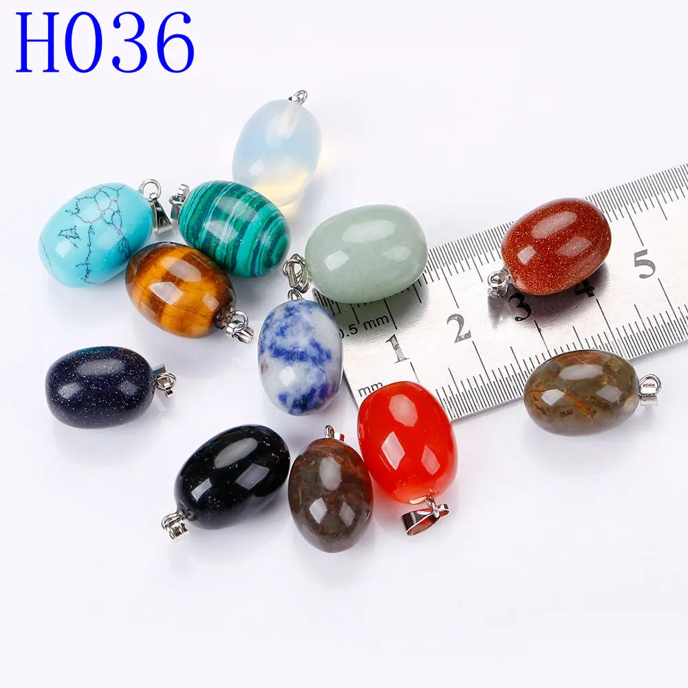 12 PCS Yumten сердце драгоценный камень, шармы подвеска любовь ожерелье Нефритовый камень Веревка Цепь Кулон из природного кристалла аксессуары для ювелирных изделий подарок - Цвет камня: 12 PCS