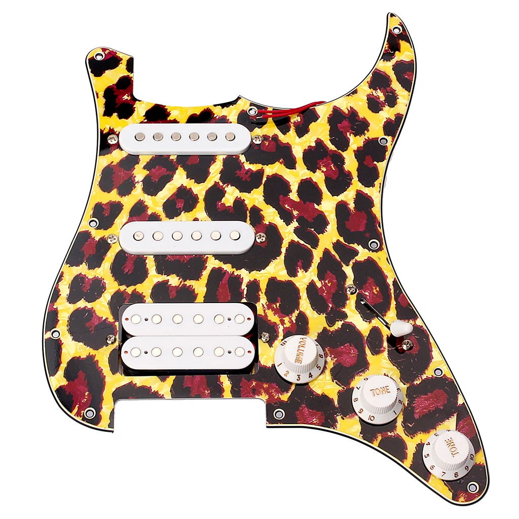 

SSH Pickguard Pickup Tone Volumn Knob Button for Fender ST Style Guitar Accs