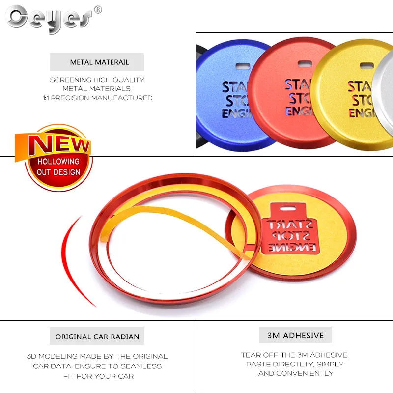 Car Start Engine Button Key Ring for MAZDA (2)