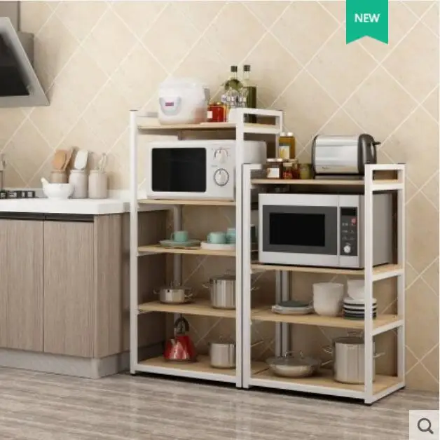 

Kitchen shelf, floor standing multi-layer oven, microwave oven shelf, pot shelf, seasoning, kitchen supplies storage rack
