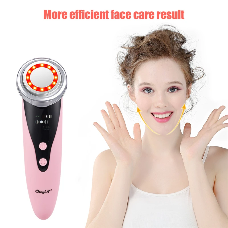 LED Photon Rejuvenation Beauty Massager Light Therapy Anti Aging Face Cleaner Ion Skin Tighten Wrinkle Removal Device | Красота и