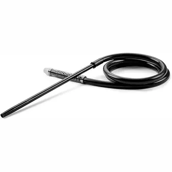 

MNMUM Silicone Hookah Hose with Aluminum Handle - BLACK 72inch - with Spring To Prevent Hookah Hose Flexion