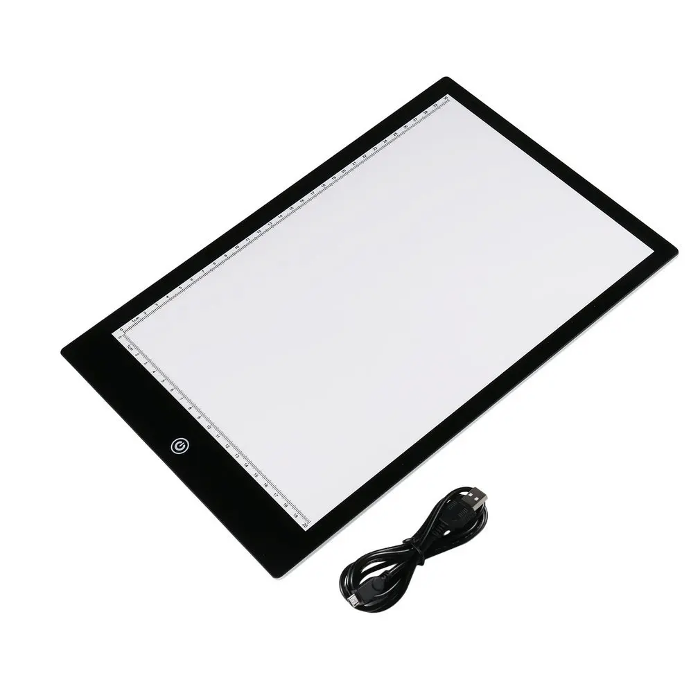 

Acrylic 5mm Super Thin A4 Size Flicker-Free LED Drawing Copy Tracing Stencil Board Table Tattoo Pad Translucent Light Box USB