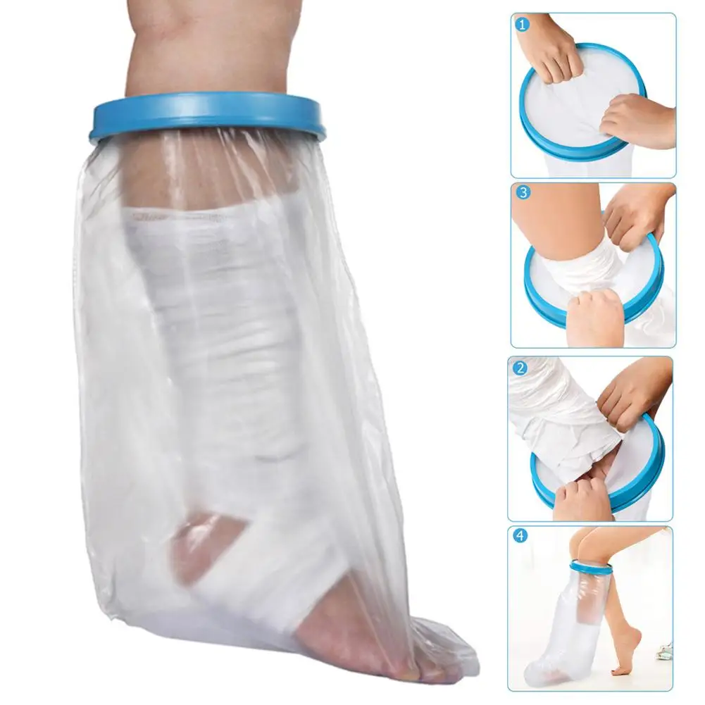 

Leg Cast Cover For Shower Bath Adult Cast Protector Keep Cast Bandage Dry Waterproof Watertight Cast Bag For Covers Leg