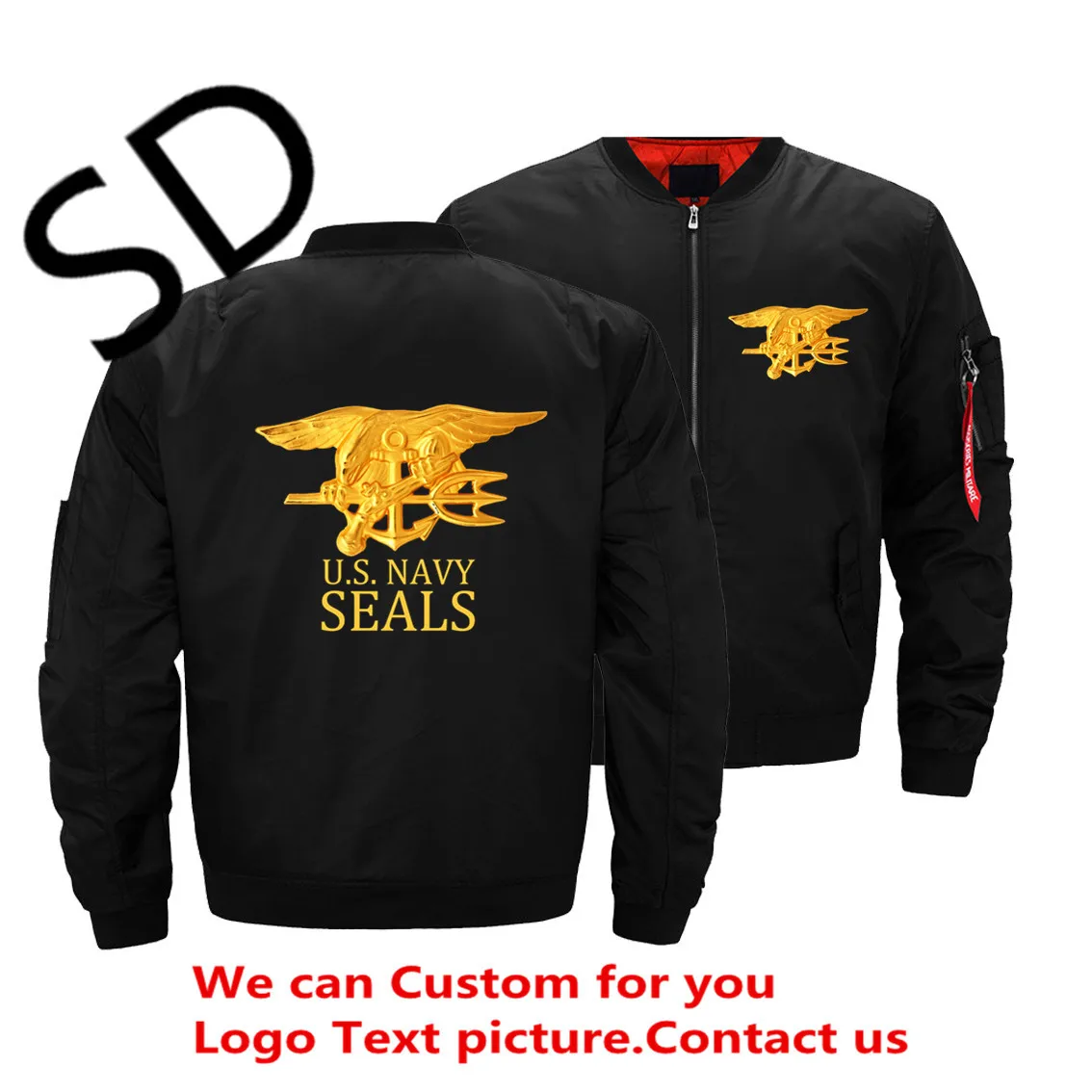USA Army Navy Seals Bomber Jacket Men's Fashion Thick Winter Military Motorcycle Jackets Men Flight Ma-1 Pilot Air Force Coat |