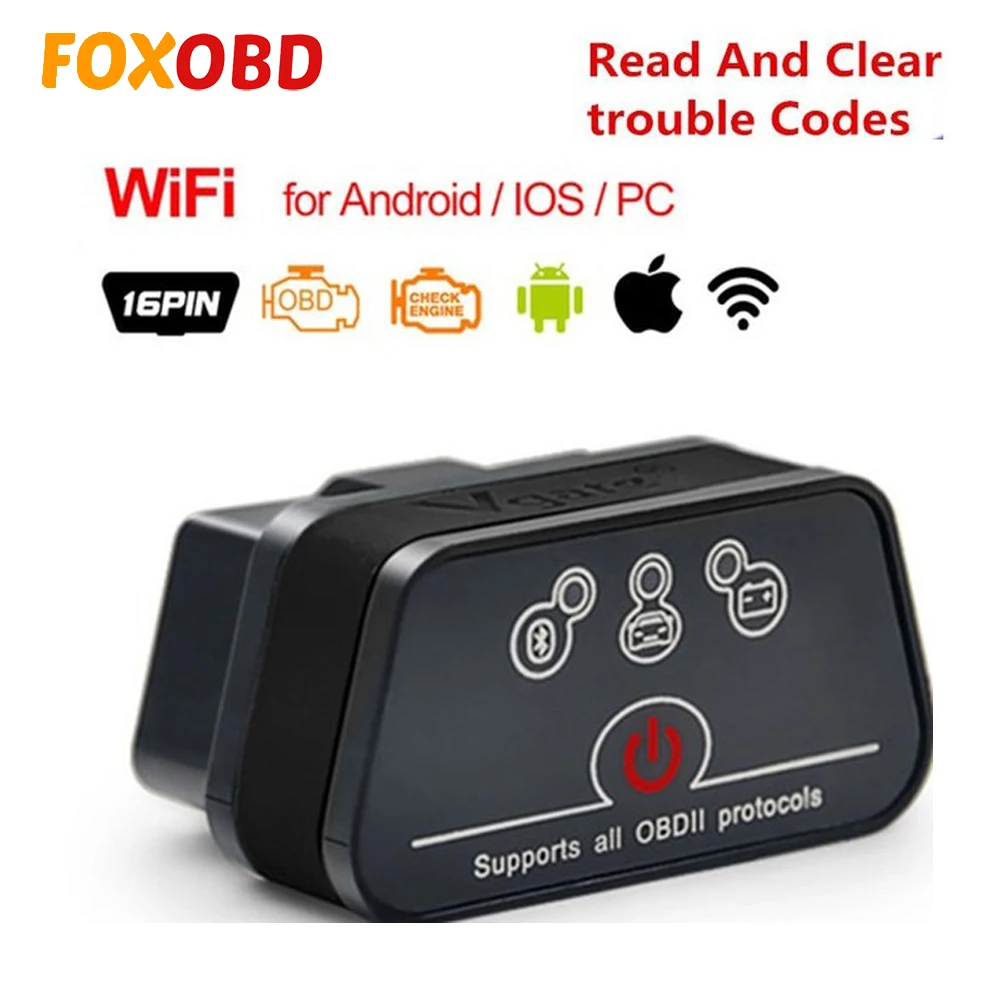 OBD 2 OBD2 iCar Elm 327 Bluetooth Wi Fi адаптер автомобильный диагностический инструмент сканер