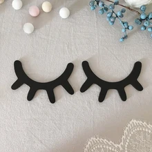 1 пара накладных ресниц наклейки на стену в скандинавском стиле 3D деревянные наклейки на стену самоклеющиеся фоновые украшения детская комната