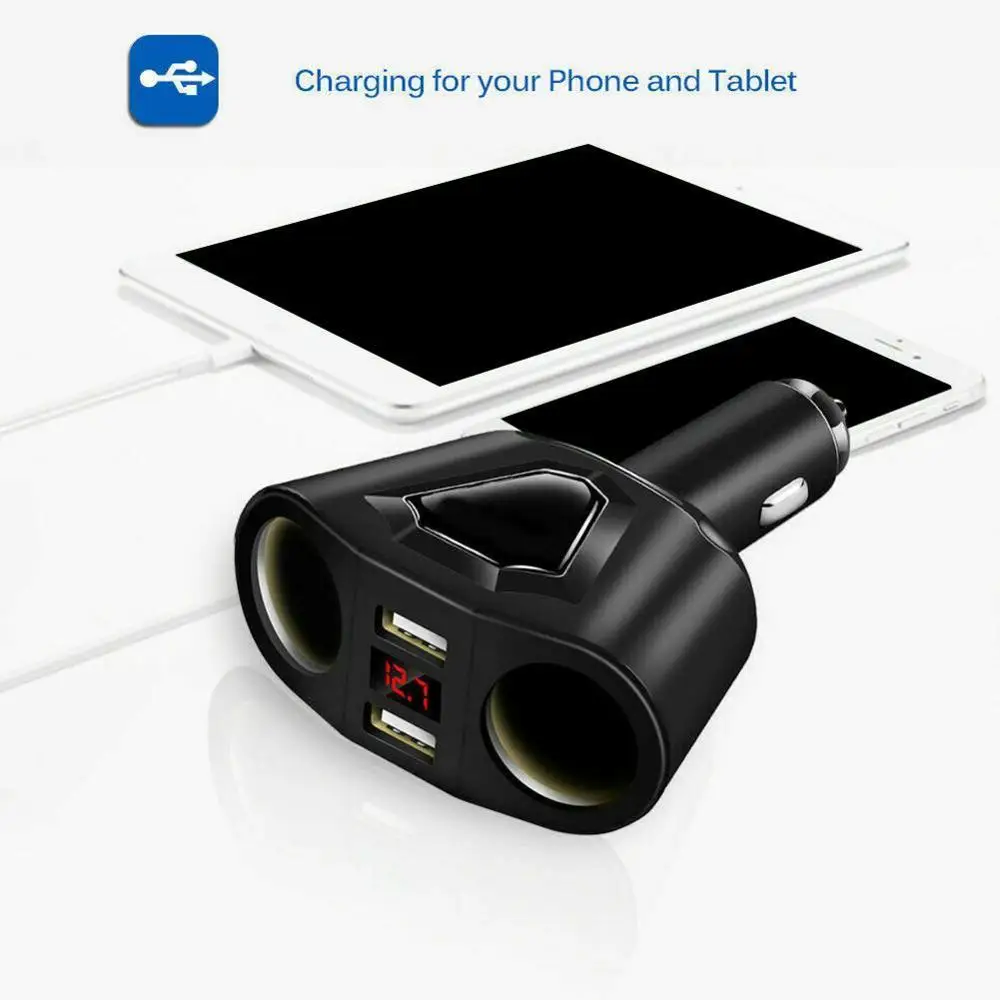Автомобиль 5V 3.1A автомобиля с двумя портами USB Зарядное устройство 2 слот