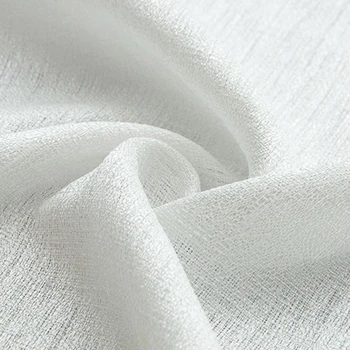 

White Linen Sheer Curtains For Kitchen Finished Modern Voile Curtains Fabric Blinds Drapes Tulle Curtains For Living Room