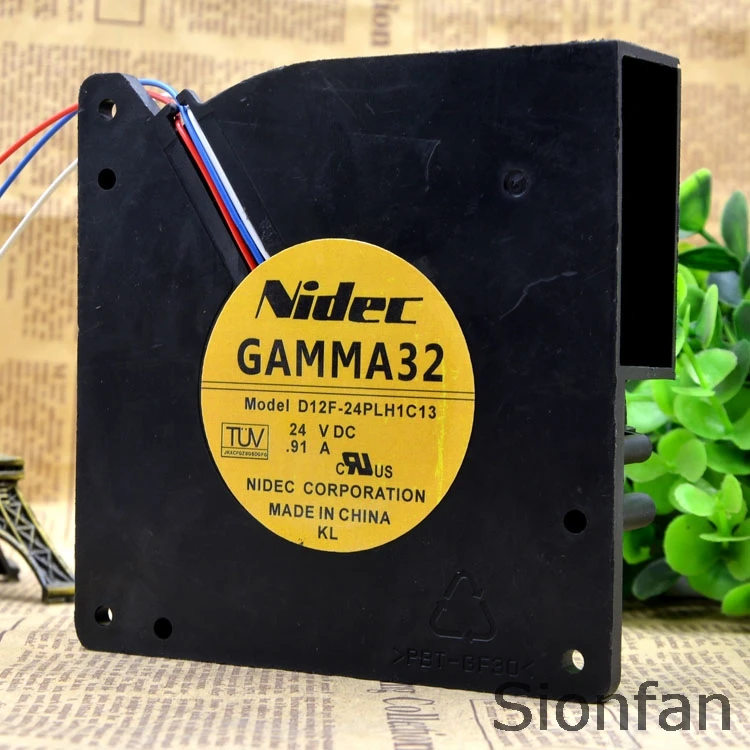 For NIDEC D12F-24PLH1C13 24V DC 0.91A 12032 inverter turbo fan Test Working | Электроника