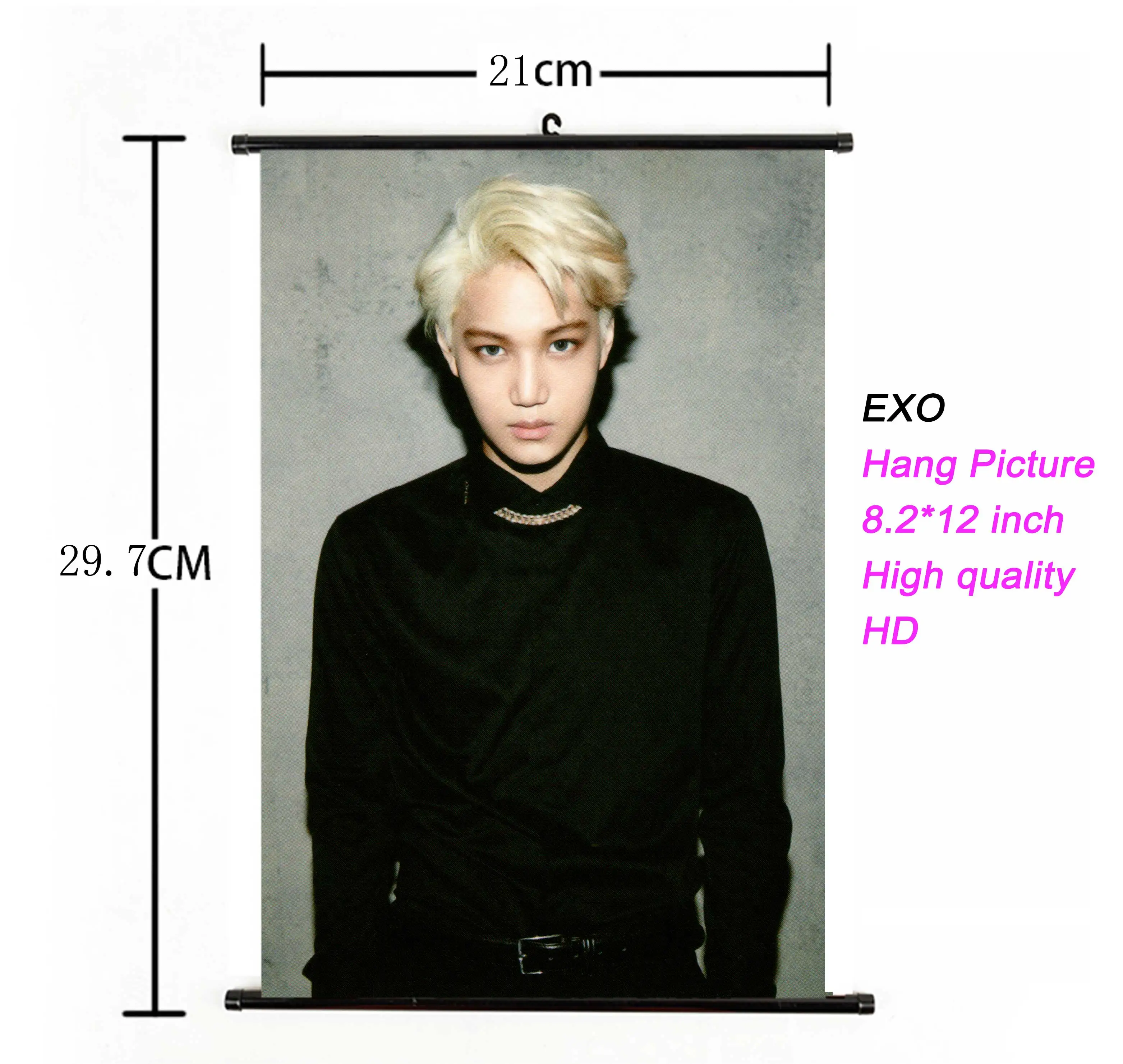 Kpop EXO висячий плакат ткань 21*30 см Высокое качество k-pop EXO альбом висячая картина фото плакат для поклонников Коллекция подарков