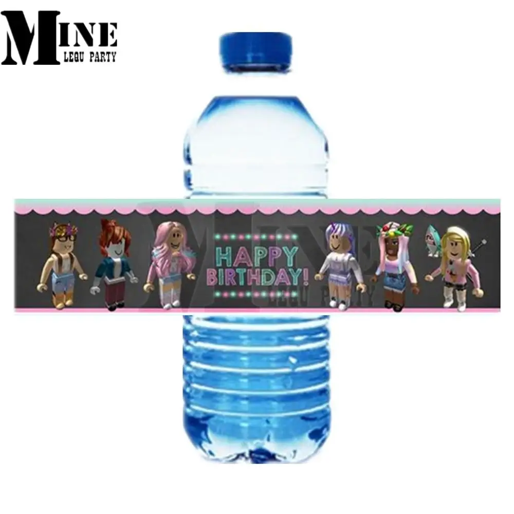 

24pcs Water Bottle Sticker Labels for Baby Shower Party R Theme Kids Birthday Party Supplies Game Water Bottle Label stickers