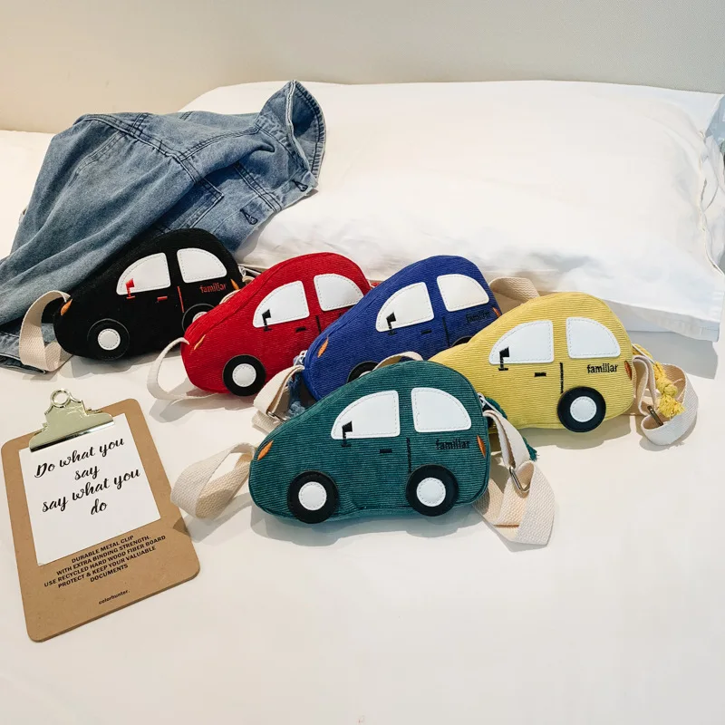 

Korean-style CHILDREN'S Pockets 2019 New Style Cartoon Car Single-shoulder Crossbody Bag Cool Mini Child Purse