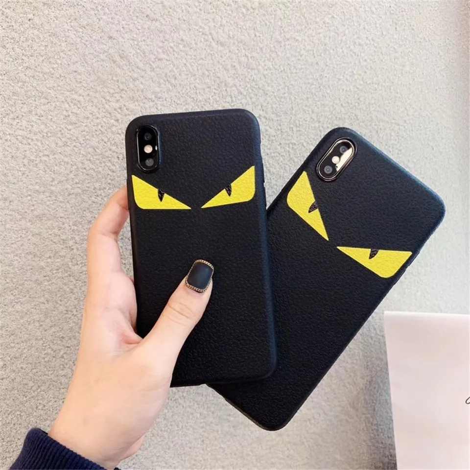 Italy Fashion Leather Devil Eyes Cover Case for IPhone XR X XS MAX 7 8 6 6S Plus IPhonexr Luxury Trend Brand Phone Cases Coque |