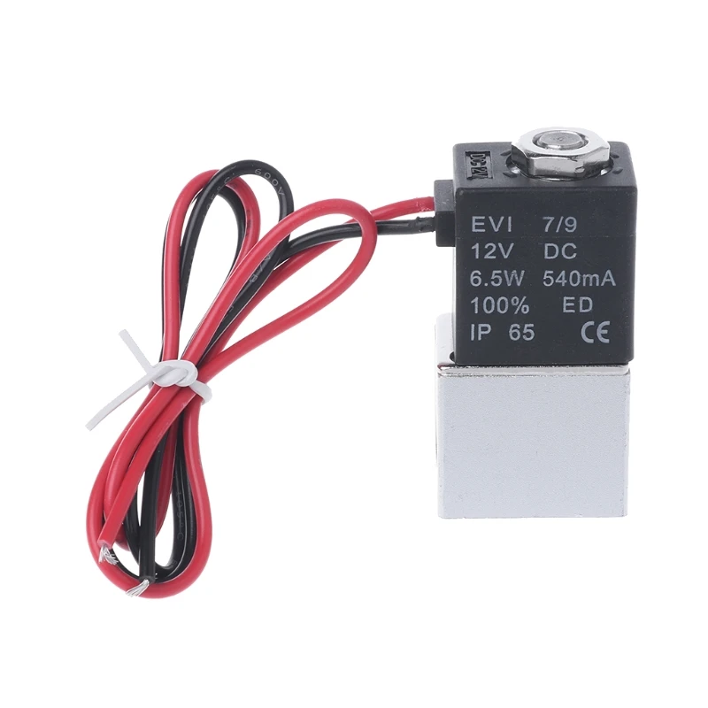 Normally Closed Solenoid Valve 12V DC 1/8" w/Wire For Water Air Gas C63E