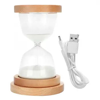 

Sand Clock Light Figurine 15 Minutes Sand Clock Light Innovative Hourglass LED Sensor Light Home Table Ornament Gift Sand Clock