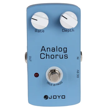 

High Quality Aluminum Alloy Portable Blue Analog Chorus Guitar Audio Effect Pedal with True Bypass LED power indicator