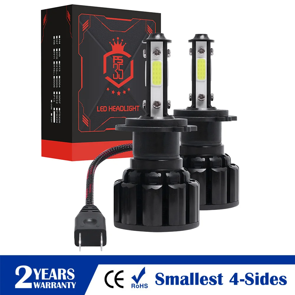 

Super Mini 55w Led Headlight H8 H11 H4 H7 Turbo Led Bulb Hb3 Hb4 Car Light Auto Lamp Headlamp 24v 12v Hir2 9005 9006 H9 H13 Hb5
