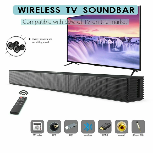 Barra de sonido 5,1 con Subwoofer, sistema de sonido envolvente inalámbrico  51 Home cinema - AliExpress