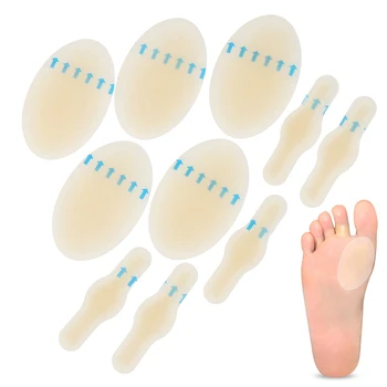 

10PCS/lot Gel Shoes Stickers Spots Heel Pain Soft Hydrocolloid Pads Relief Pain Blisters Bunions Calluses Friction Pressure