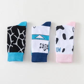 

1 Pair Women Socks Cotton Cow Cute Female Socks Lover Animal Socks 36-43EUR